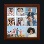 Create Your Own 7 Photo Collage  Gift Box<br><div class="desc">Create your own 7 Photo Collage for Christmas, Birthdays, Weddings, Anniversaries, Graduations, Father's Day, Mother's Day or any other Special Occasion, with our easy-to-use design tool. Add your favourite photos of friends, family, vacations, hobbies and pets and you'll have a stunning, one-of-a-kind photo collage. Our custom photo collage is perfect...</div>