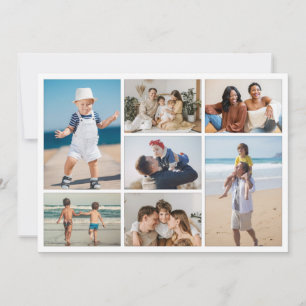 Create Your Own 7 Photo Collage Greeting Card
