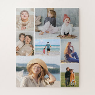 Create Your Own 7 Photo Collage Jigsaw Puzzle