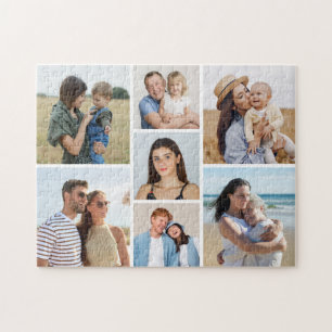 Create Your Own 7 Photo Collage Jigsaw Puzzle