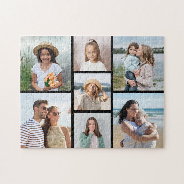 Create Your Own 7 Photo Collage Jigsaw Puzzle (Horizontal)