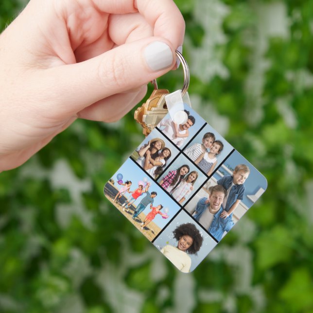  Create Your Own 7 Photo Collage  Key Ring (Hand)