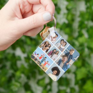 Create Your Own 7 Photo Collage Key Ring