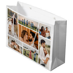 Create Your Own 7 Photo Collage Large Gift Bag