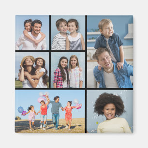 Create Your Own 7 Photo Collage Magnet