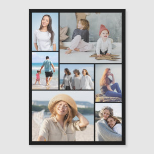 Create Your Own 7 Photo Collage Magnetic Card
