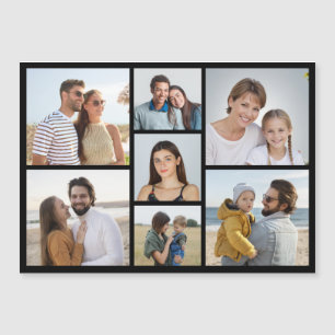 Create Your Own 7 Photo Collage Magnetic Card