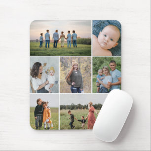 Create Your Own 7 Photo Collage Mouse Mat