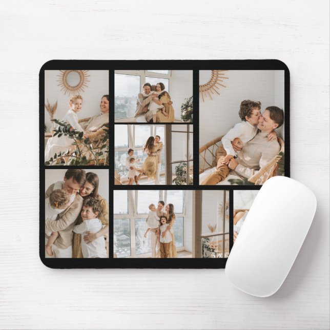 Create Your Own 7 Photo Collage Mouse Mat (With Mouse)
