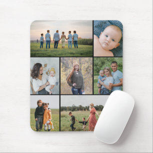 Create Your Own 7 Photo Collage Mouse Mat
