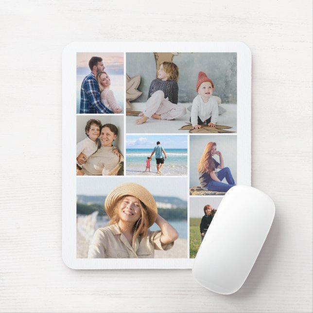 Create Your Own 7 Photo Collage Mouse Mat (With Mouse)