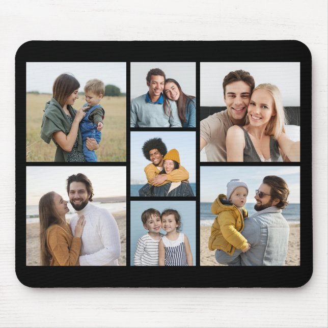 Create Your Own 7 Photo Collage Mouse Mat (Front)