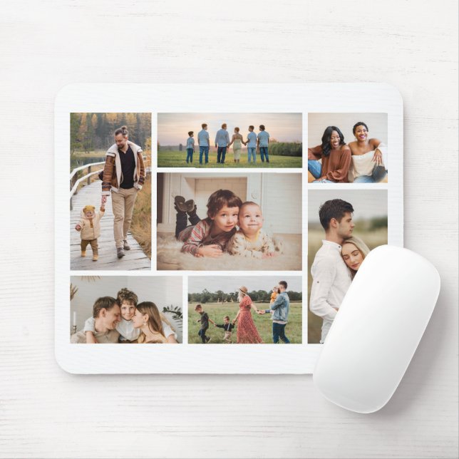 Create Your Own 7 Photo Collage Mouse Mat (With Mouse)