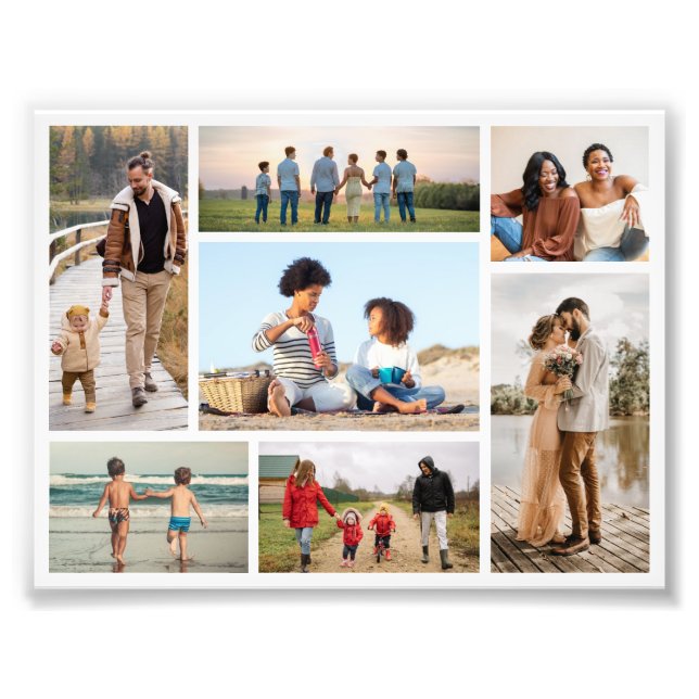Create Your Own 7 Photo Collage Photo Enlargement (Front)