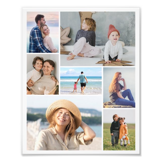 Create Your Own 7 Photo Collage Photo Enlargement (Front)