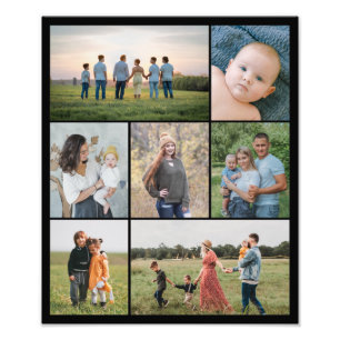Create Your Own 7 Photo Collage Photo Enlargement Print