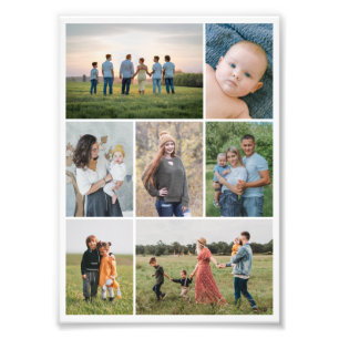 Create Your Own 7 Photo Collage Photo Enlargement Print