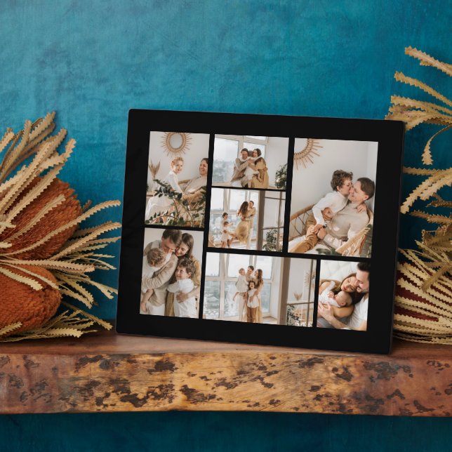 Create Your Own 7 Photo Collage Plaque (Side)