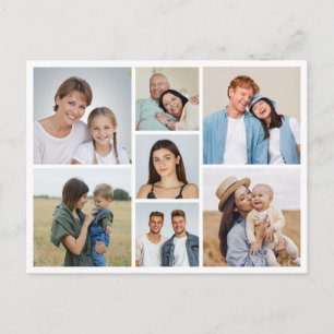 Create Your Own 7 Photo Collage Postcard
