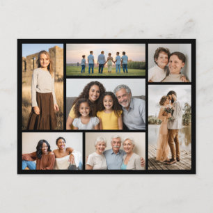 Create Your Own 7 Photo Collage Postcard