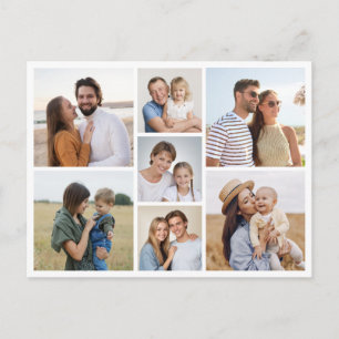 Create Your Own 7 Photo Collage Postcard