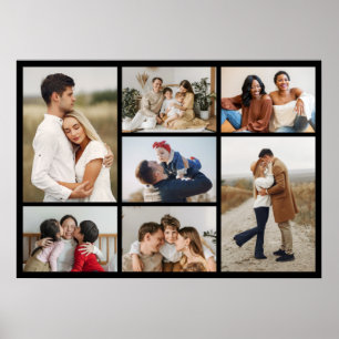 Create Your Own 7 Photo Collage Poster