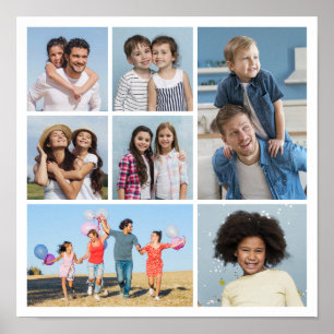 Create Your Own 7 Photo Collage Poster