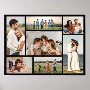 Create Your Own 7 Photo Collage Poster