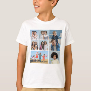  Create Your Own 7 Photo Collage  T-Shirt