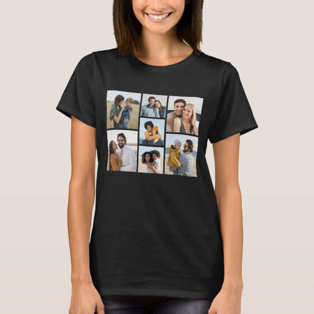 Create Your Own 7 Photo Collage T-Shirt (Front)