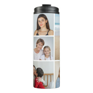 Create Your Own 7 Photo Collage Thermal Tumbler