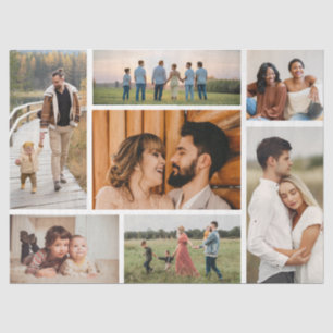 Create Your Own 7 Photo Collage Tissue Paper