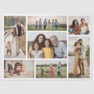 Create Your Own 7 Photo Collage Tissue Paper