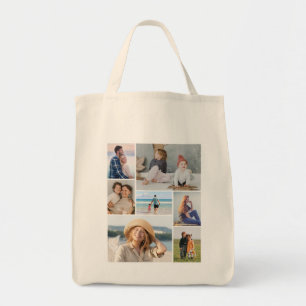 Create Your Own 7 Photo Collage Tote Bag