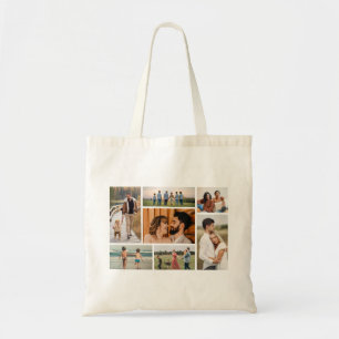Create Your Own 7 Photo Collage Tote Bag