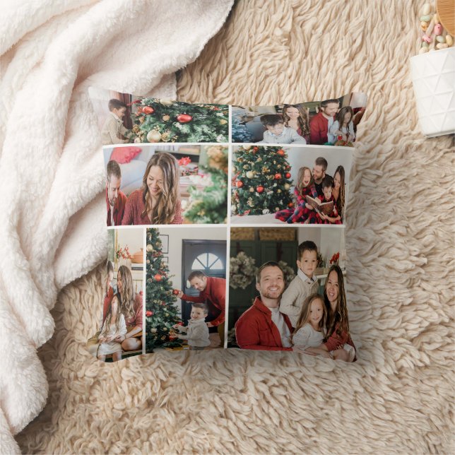 Create Your Own 7 Photo Custom Pic Double Sided Cushion (Blanket)