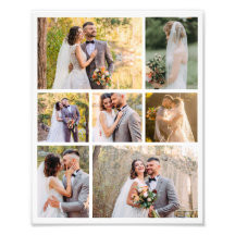 Create Your Own 7 Photo Wedding Collage