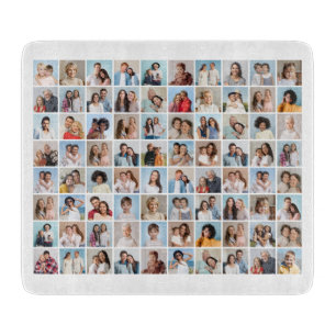 Create Your Own 80 Photo Collage Cutting Board