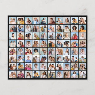 Create Your Own 80 Photo Collage Editable Colour Flyer