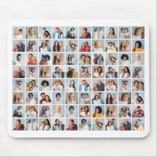 Create Your Own 80 Photo Collage Editable Colour   Mouse Mat