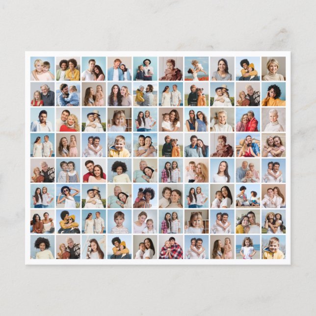 Create Your Own 80 Photo Collage Flyer (Front)