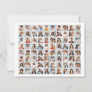 Create Your Own 80 Photo Collage Greeting Card