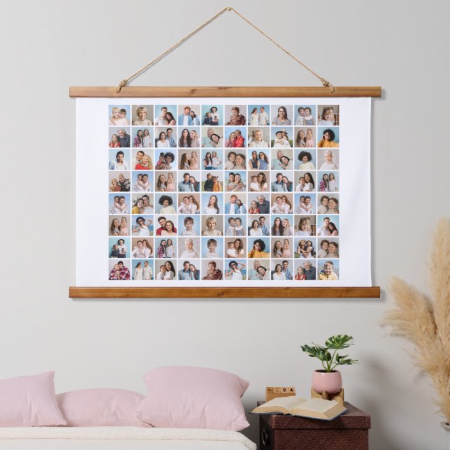 Create Your Own 80 Photo Collage  Hanging Tapestry (Bedroom)