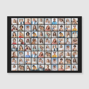 Create Your Own 80 Photo Collage Magnetic Card