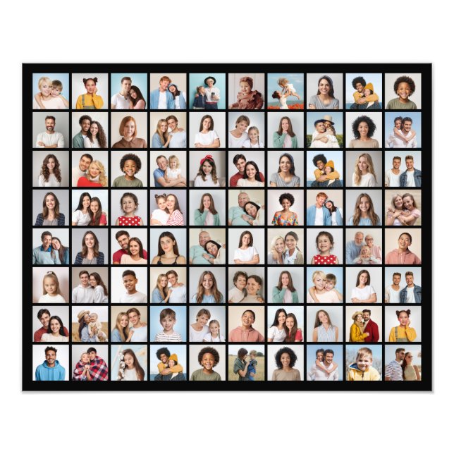 Create Your Own 80 Photo Collage Photo Enlargement (Front)