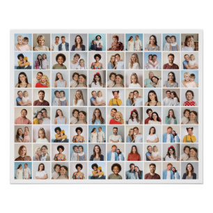 Create Your Own 80 Photo Collage Poster
