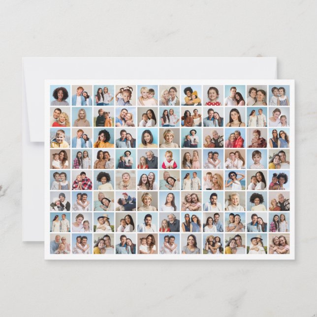 Create Your Own 88 Photo Collage Card (Front)
