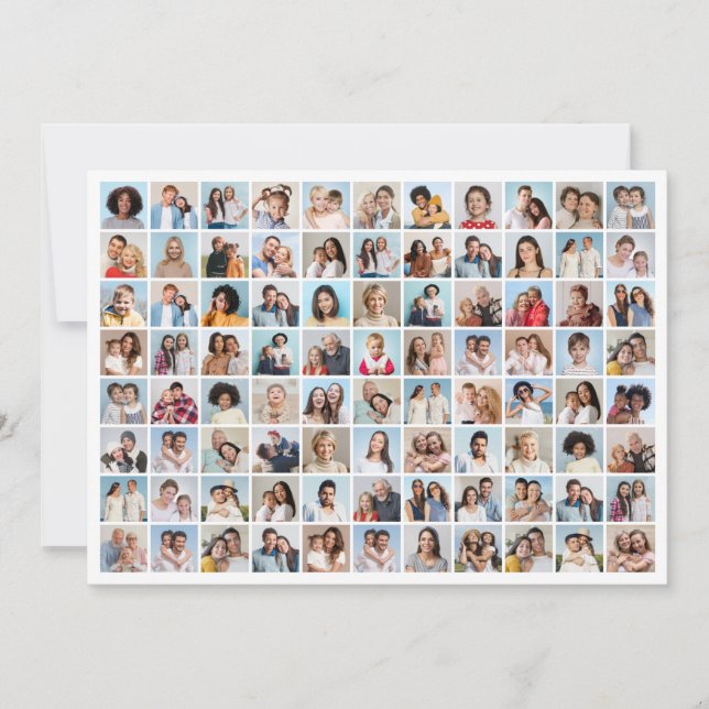 Create Your Own 88 Photo Collage Card (Front)