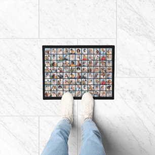 Create Your Own 88 Photo Collage Editable Color Doormat