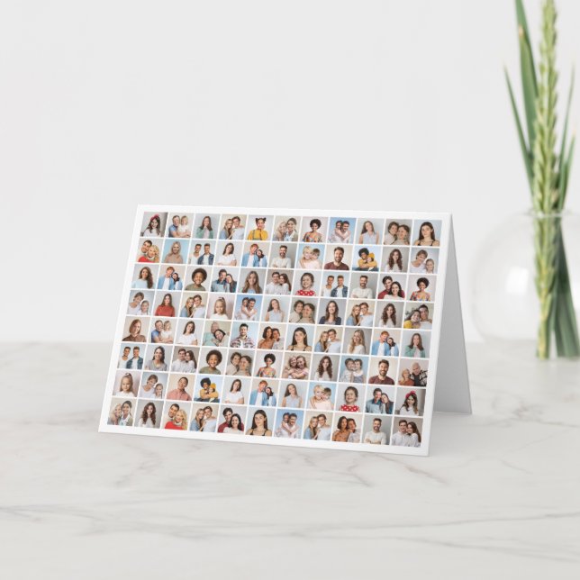 Create Your Own 88 Photo Collage Greeting Card (Front)